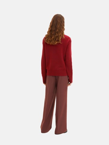 TOM TAILOR - Pullover em vermelho