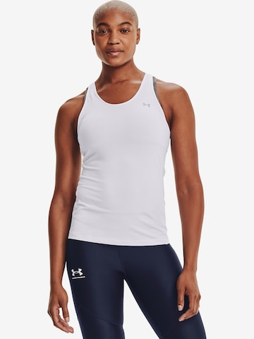 Top sportivo di UNDER ARMOUR in bianco: frontale