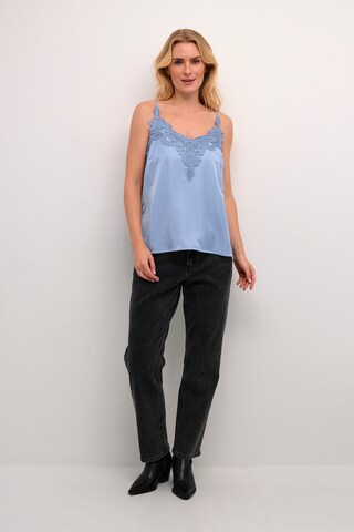 Cream Top 'Anna' in Blue