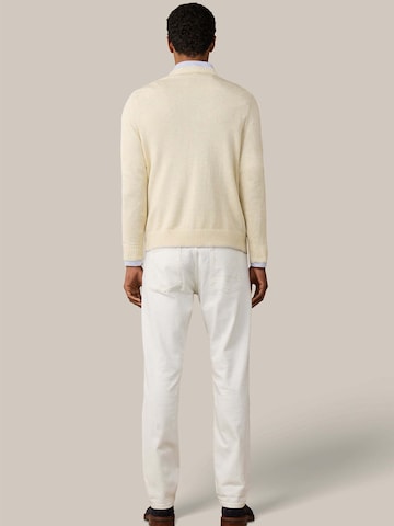 Hackett London Trui ' HERITAGE H CREW ' in Wit