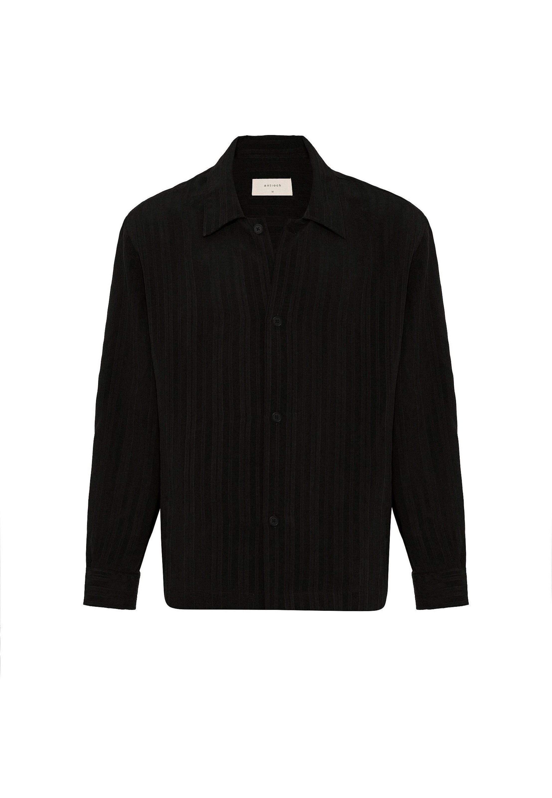 Antioch Классический крой Рубашка в Черный: спереди