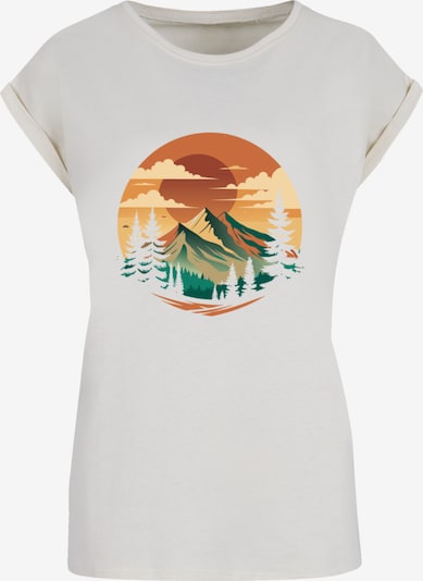 F4NT4STIC T-Shirt 'Sonnenuntergang Berglandschaft' in sand / mischfarben, Produktansicht