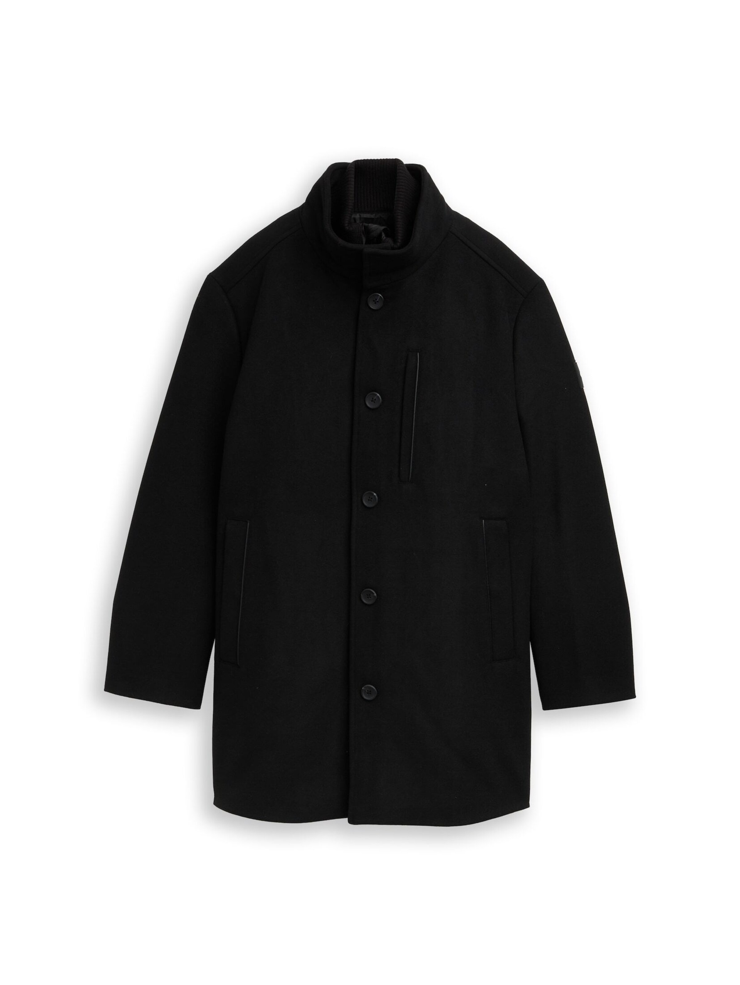 TOM TAILOR Men + Winter coat in Black: front
