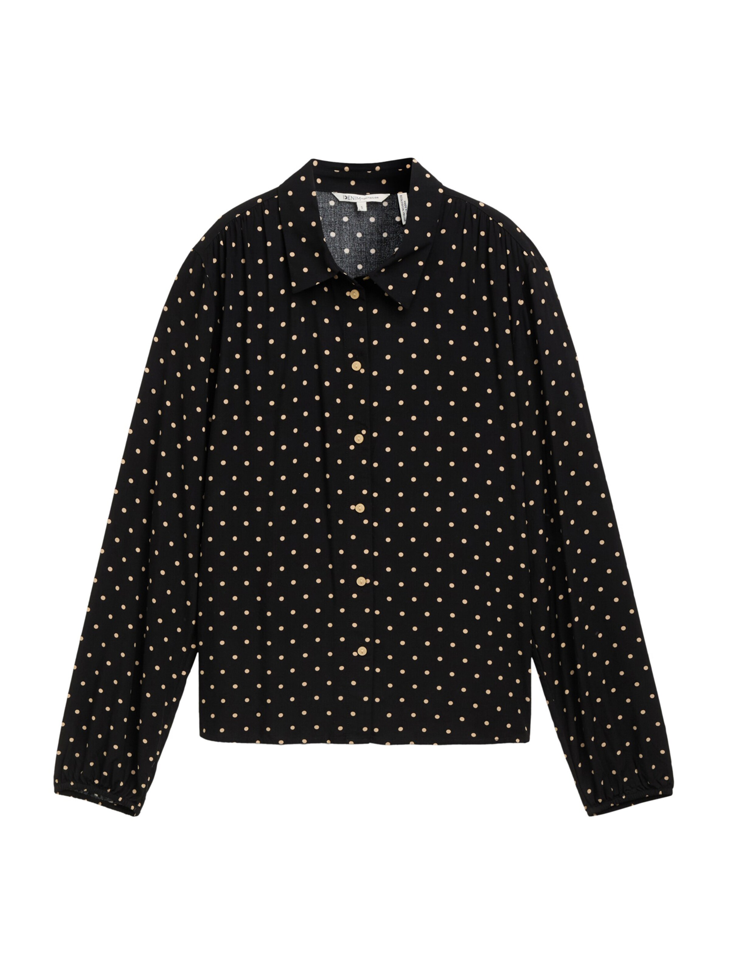 TOM TAILOR DENIM Bluse in Schwarz: Vorderseite