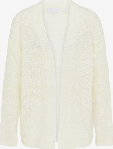 usha WHITE LABEL Knit Cardigan in White: front