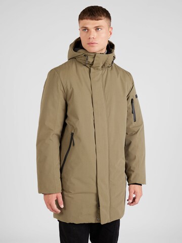 TOM TAILOR DENIM Winterjas in Groen: voorkant