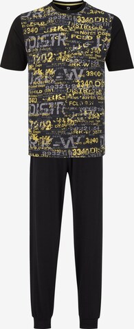 Jan Vanderstorm Long Pajamas 'Osca' in Black: front