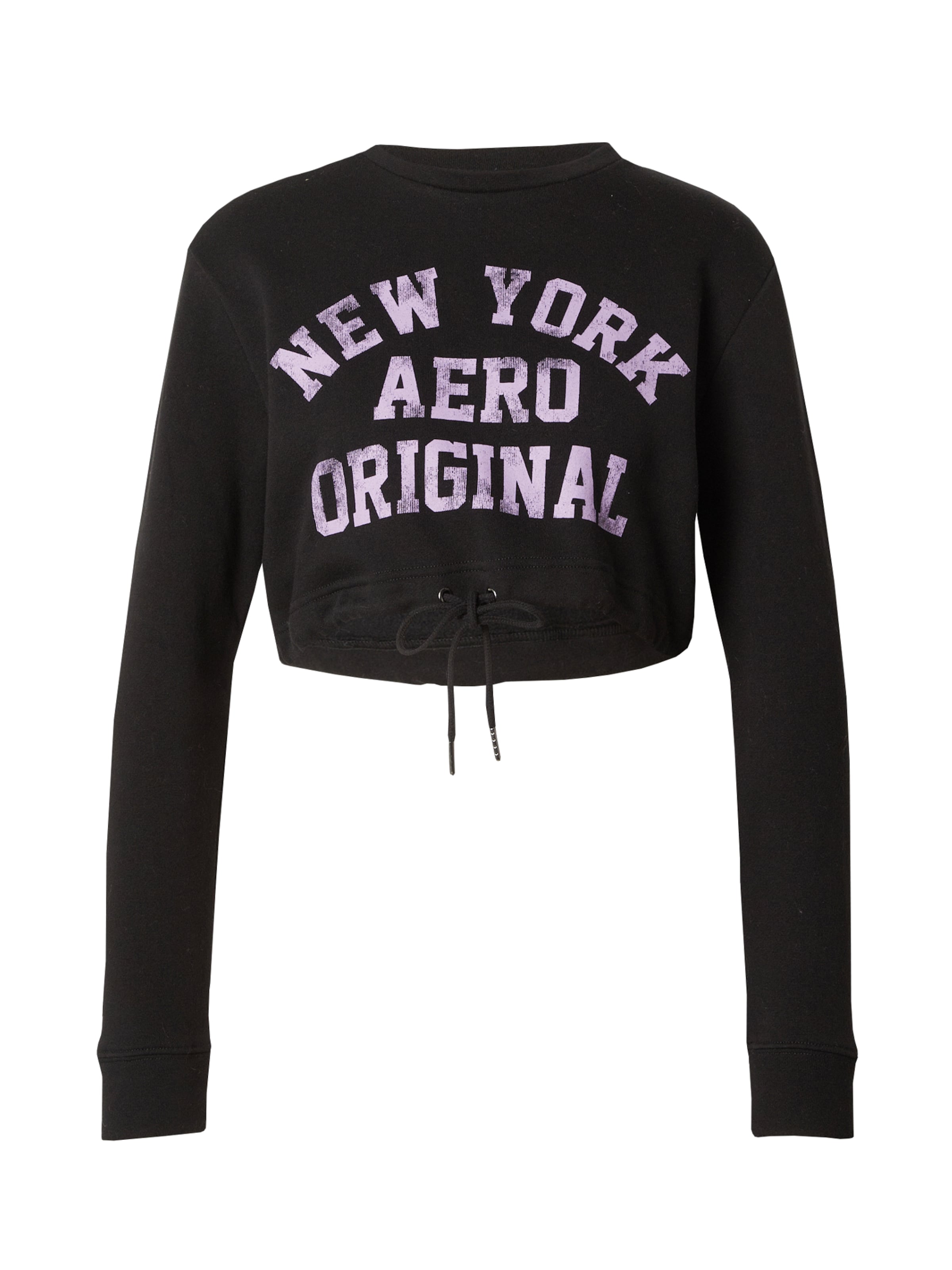Sweat-shirt 'NEW YORK ORIGINAL' AÉROPOSTALE en noir : devant