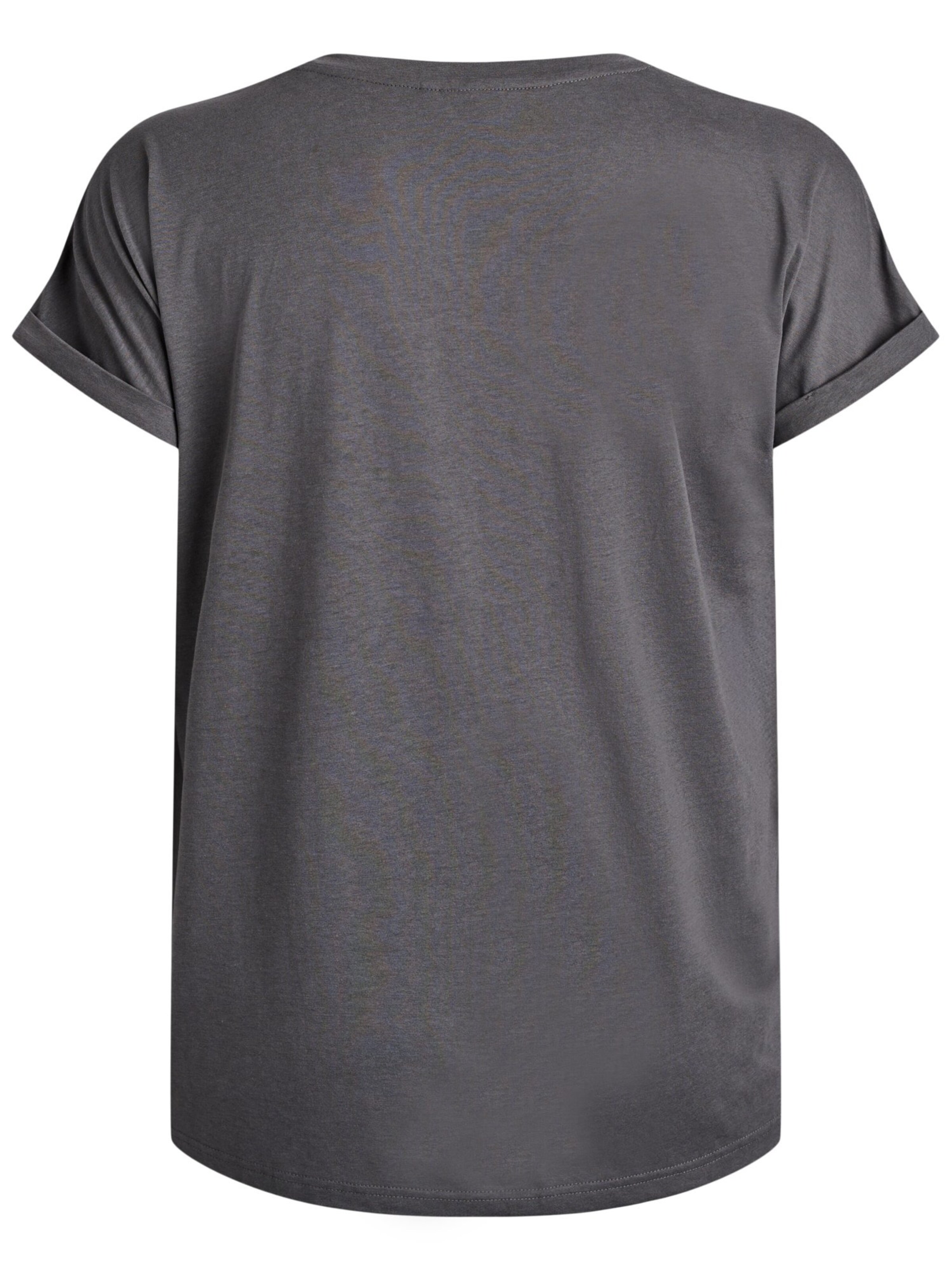 Zizzi Shirt 'Mkatja' in Grijs