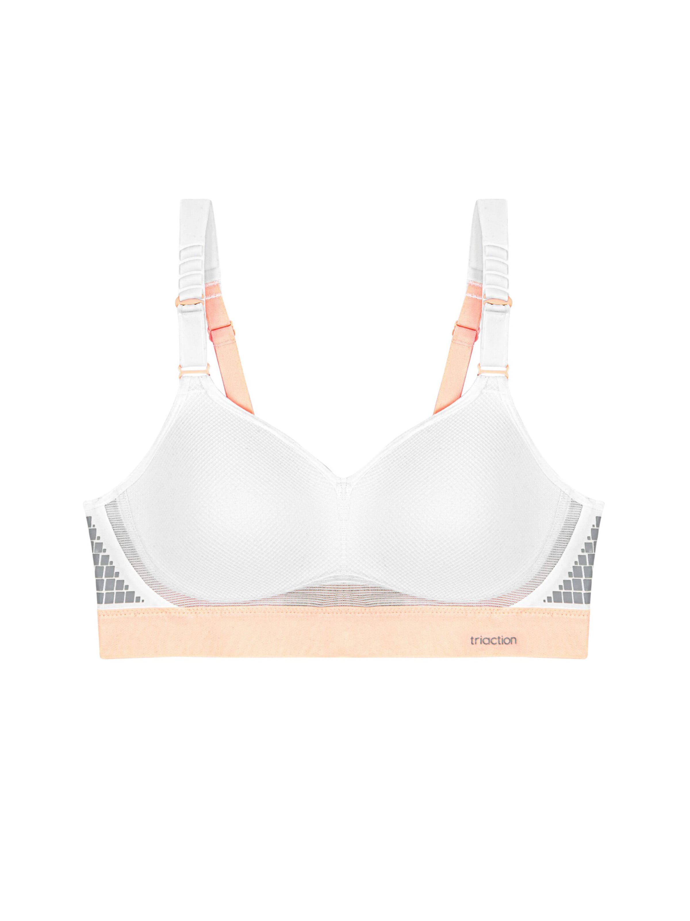 Triumph Triaction T-shirt Sports bra in White: front