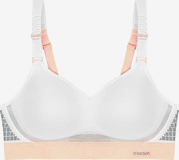 Triumph Triaction T-shirt Sport bh in Wit: voorkant