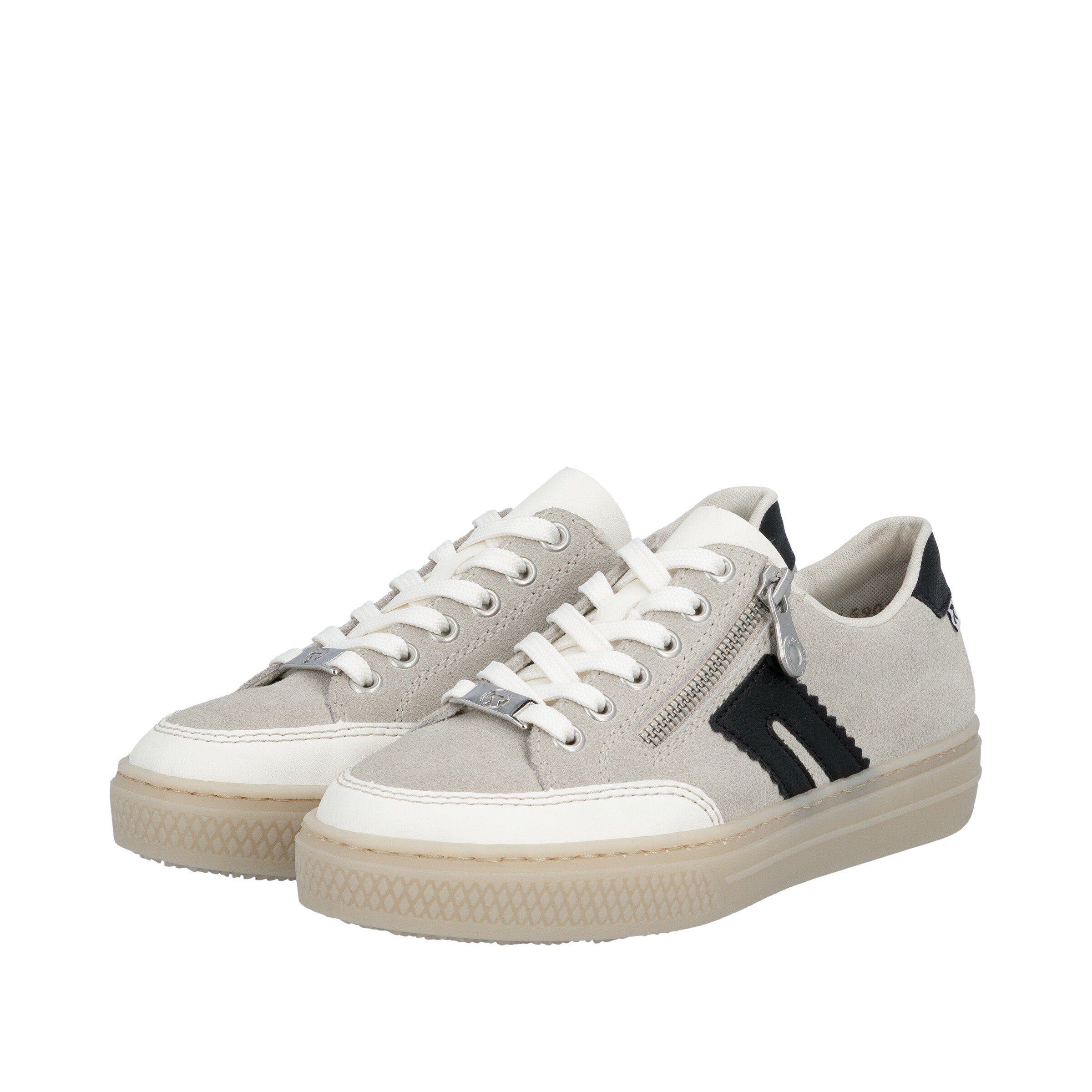 Baskets basses Rieker en gris