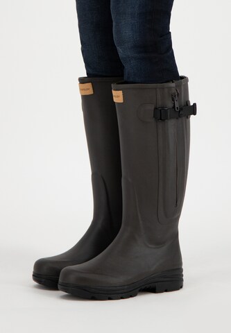 Travelin Rubber Boots 'Broadford' in Brown