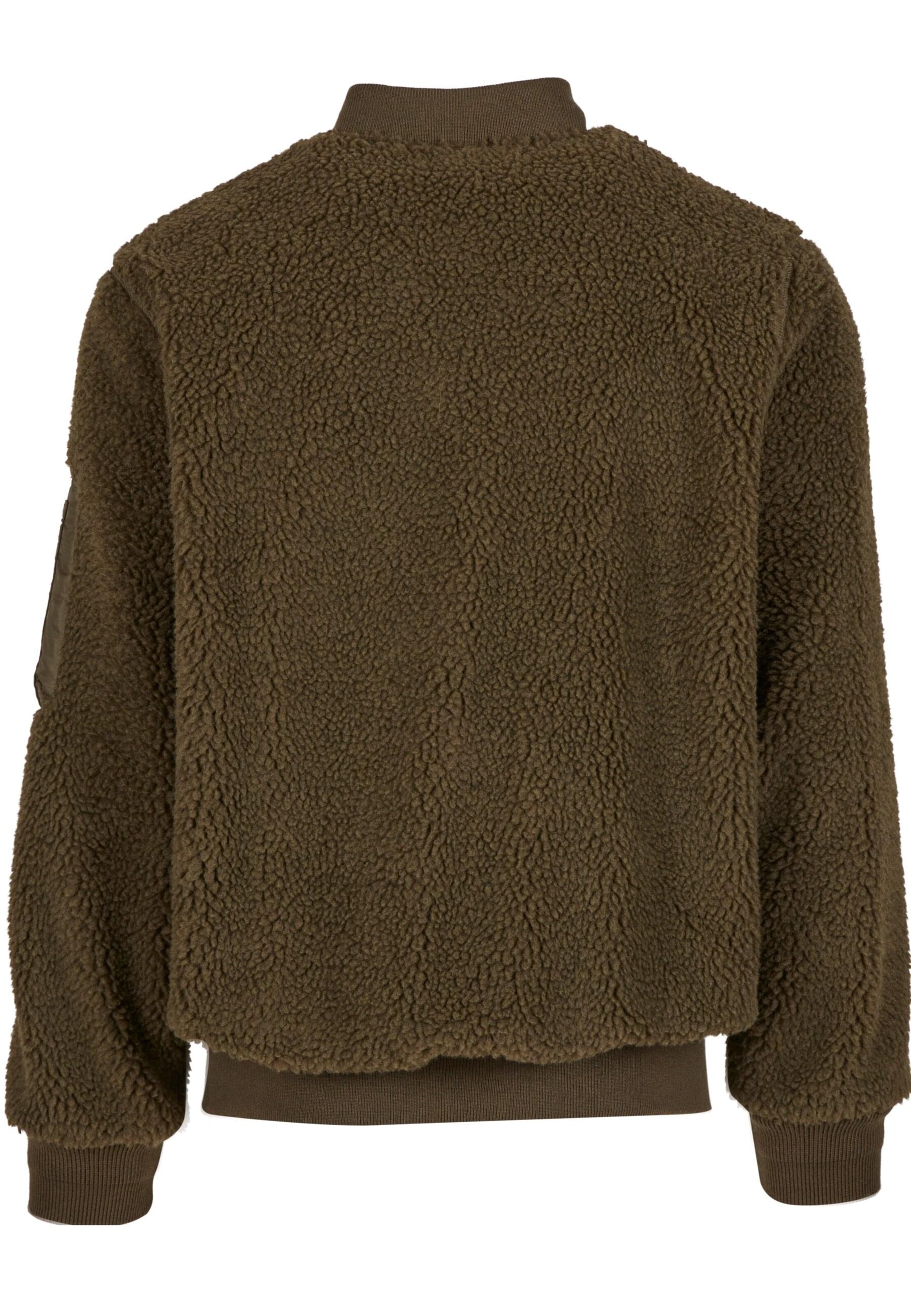 Brandit Přechodná bunda 'MA1 Sherpa' – zelená