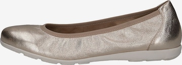 CAPRICE Ballet Flats in Gold