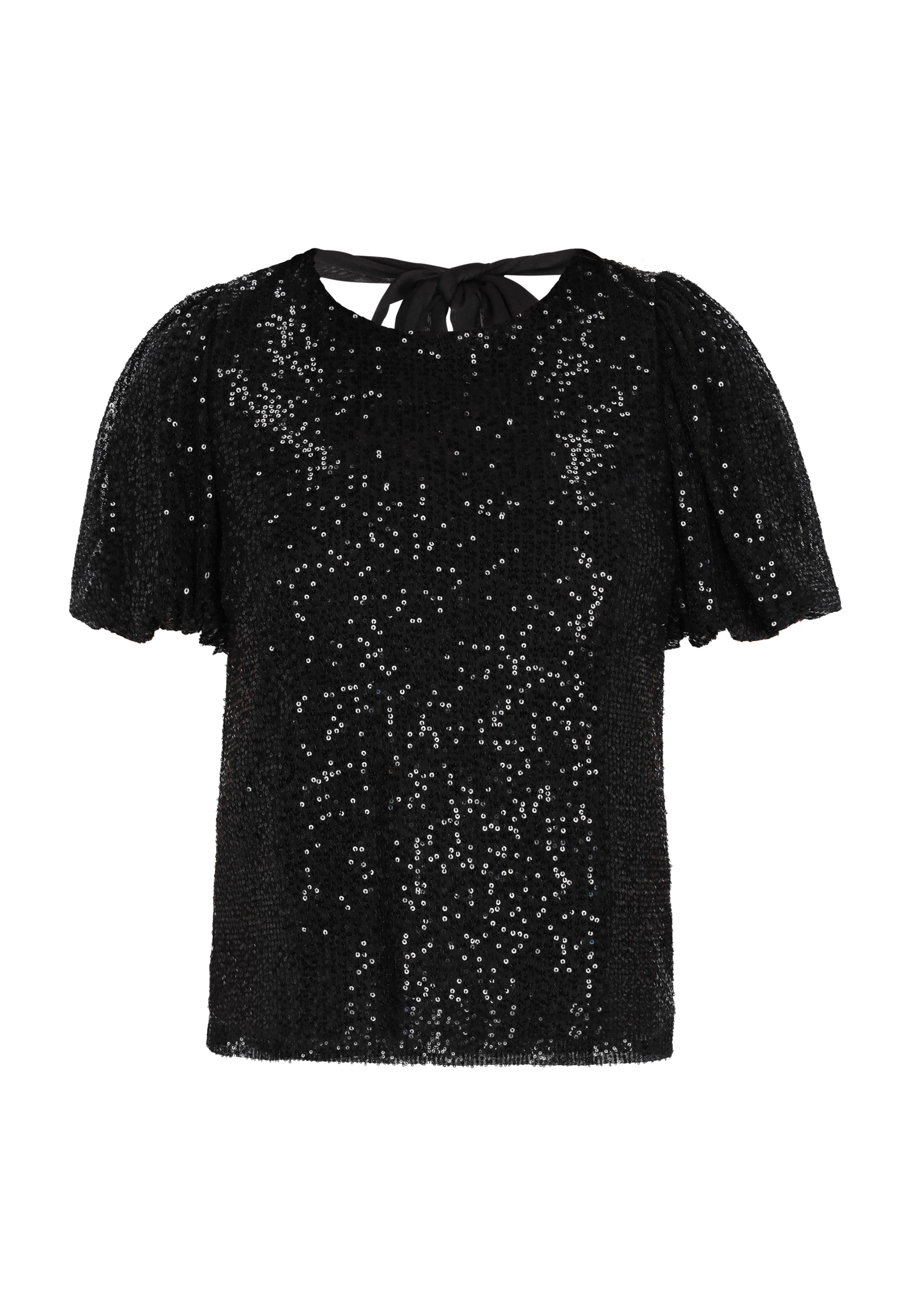 faina - Blusa 'Fashion Look' em preto: frente