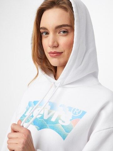 LEVI'S ®Sweater majica 'Graphic Standard Hoodie' - bijela boja