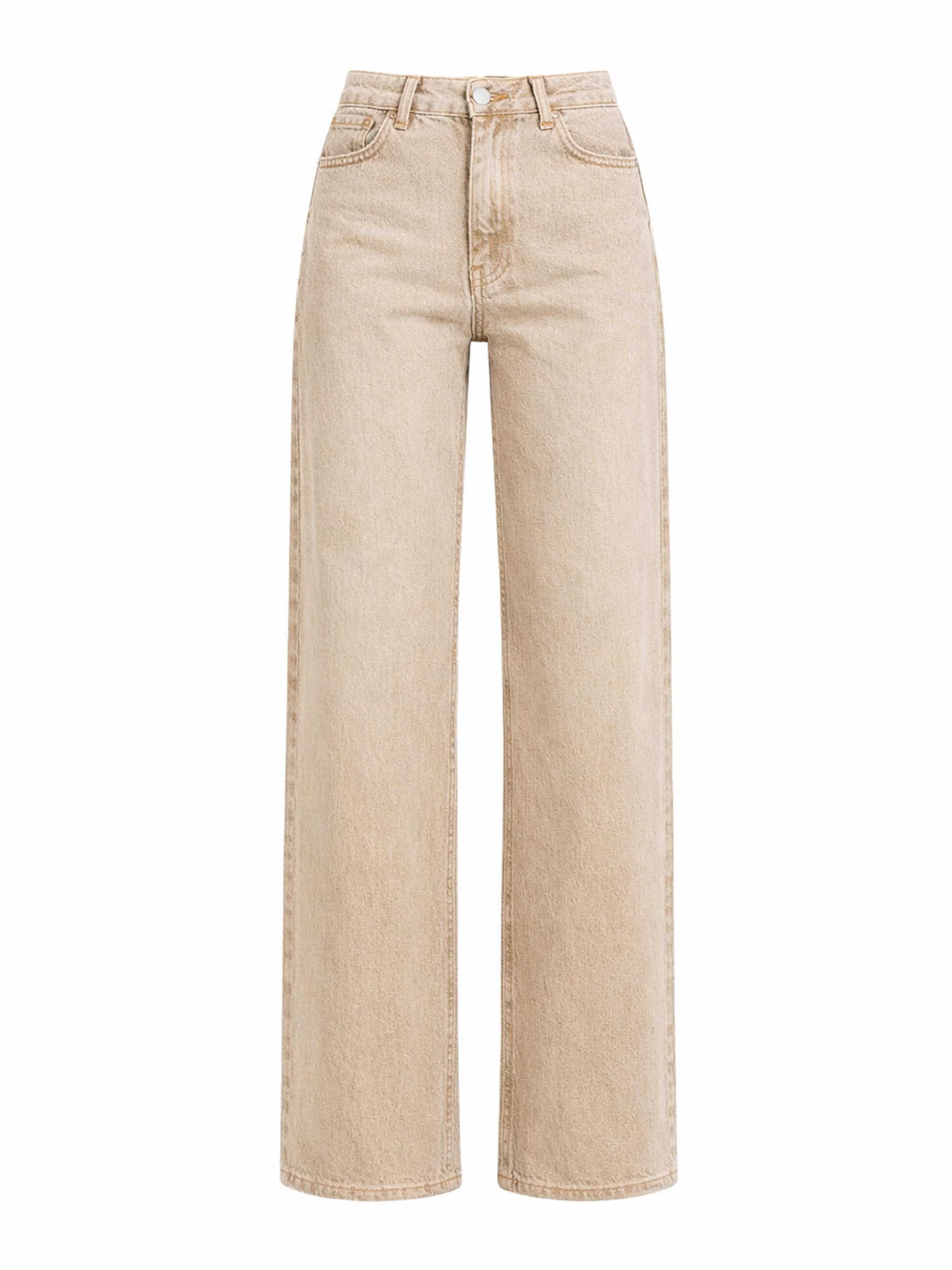 IT'S BASIC Wide leg Jeans 'Olea Wide High Rise Jeans' in Beige: voorkant