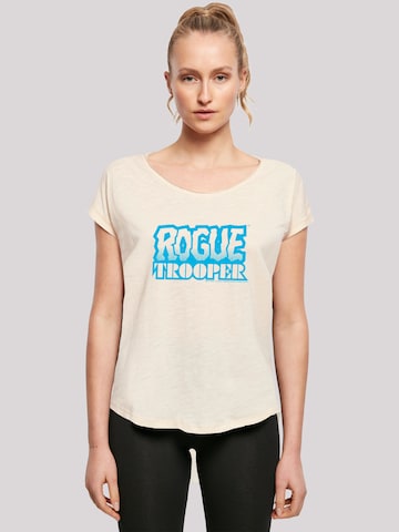 T-shirt 'Rogue Trooper Comic Book Blue Logo' F4NT4STIC en beige : devant