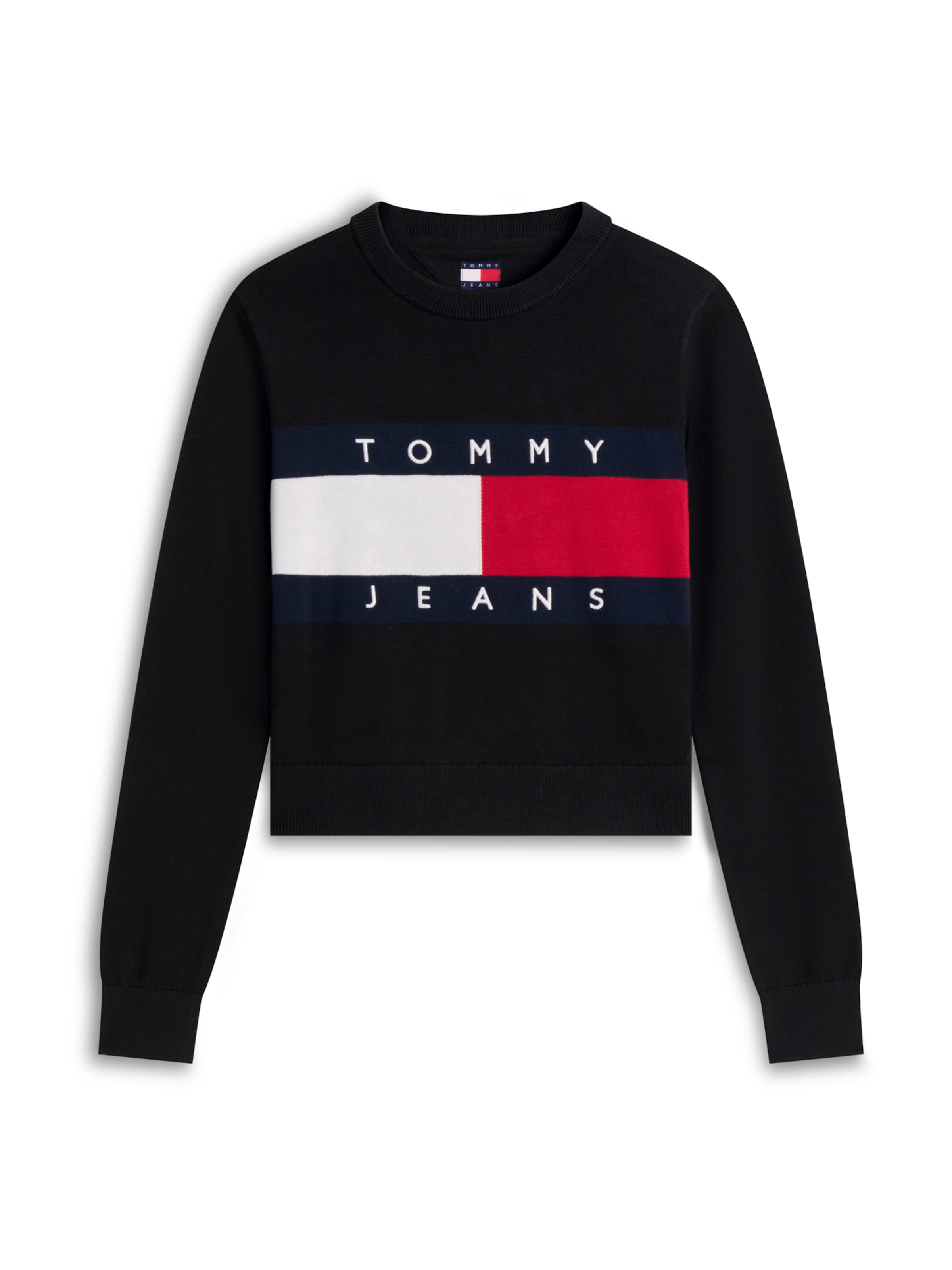 Tommy Jeans Tröja i svart: framsida