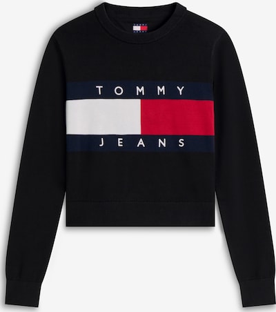 XXS dydžio Megztinis iš Tommy Jeans, spalva – tamsiai mėlyna / raudona / juoda / balta, Prekių apžvalga