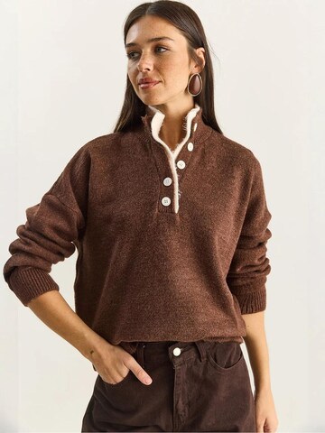Bianco Lucci Pullover 'Pullover'‌‌‌‌ in Braun