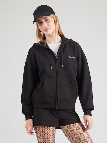 GUESS JEANS Sweat jacket in Black: front