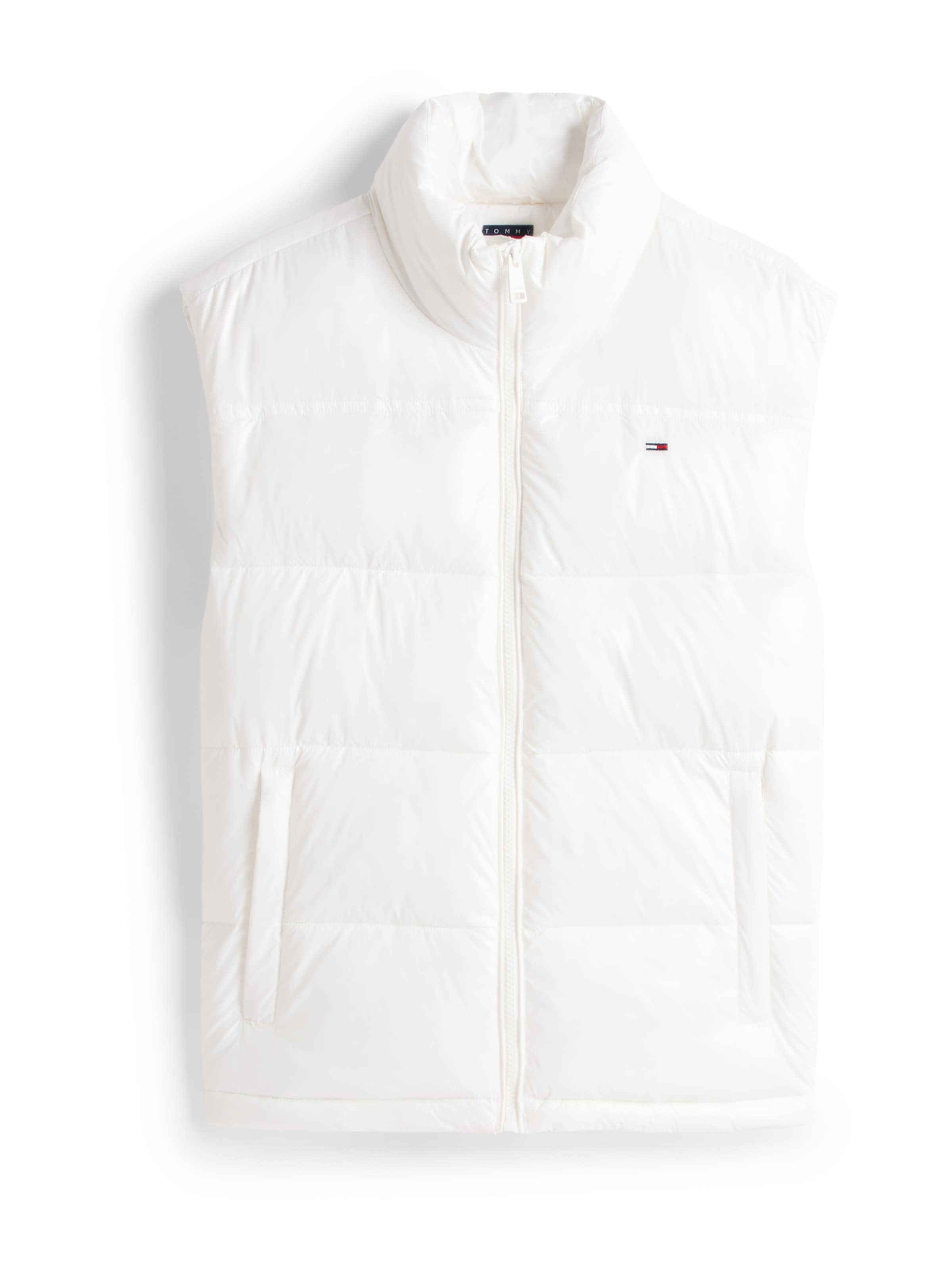 Vestă 'ESSENTIAL' de la Tommy Jeans pe alb: față