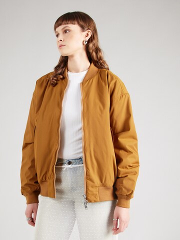 Embassy of Bricks and Logs Between-Season Jacket 'Dover' in Brown: front