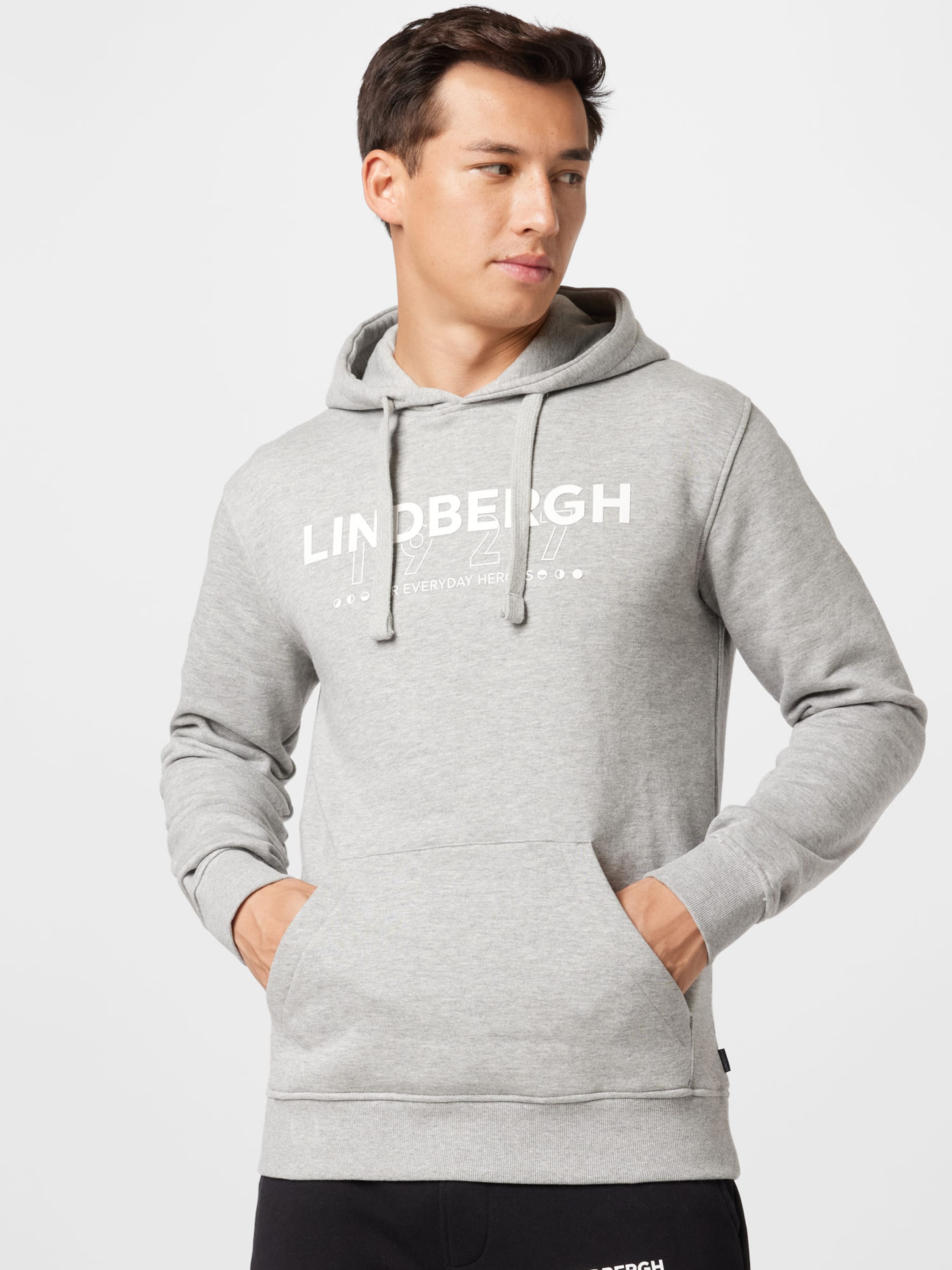 Männer Sweat Lindbergh Sweatshirt in Graumeliert - RB14584 Männer Sweat Lindbergh Sweatshirt in Graumeliert - RB14584
