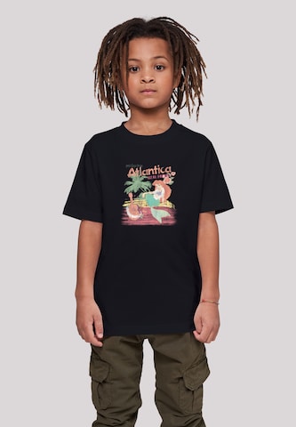 F4NT4STIC Shirt 'The Little Mermaid Greetings From Atlantica' in Black: front