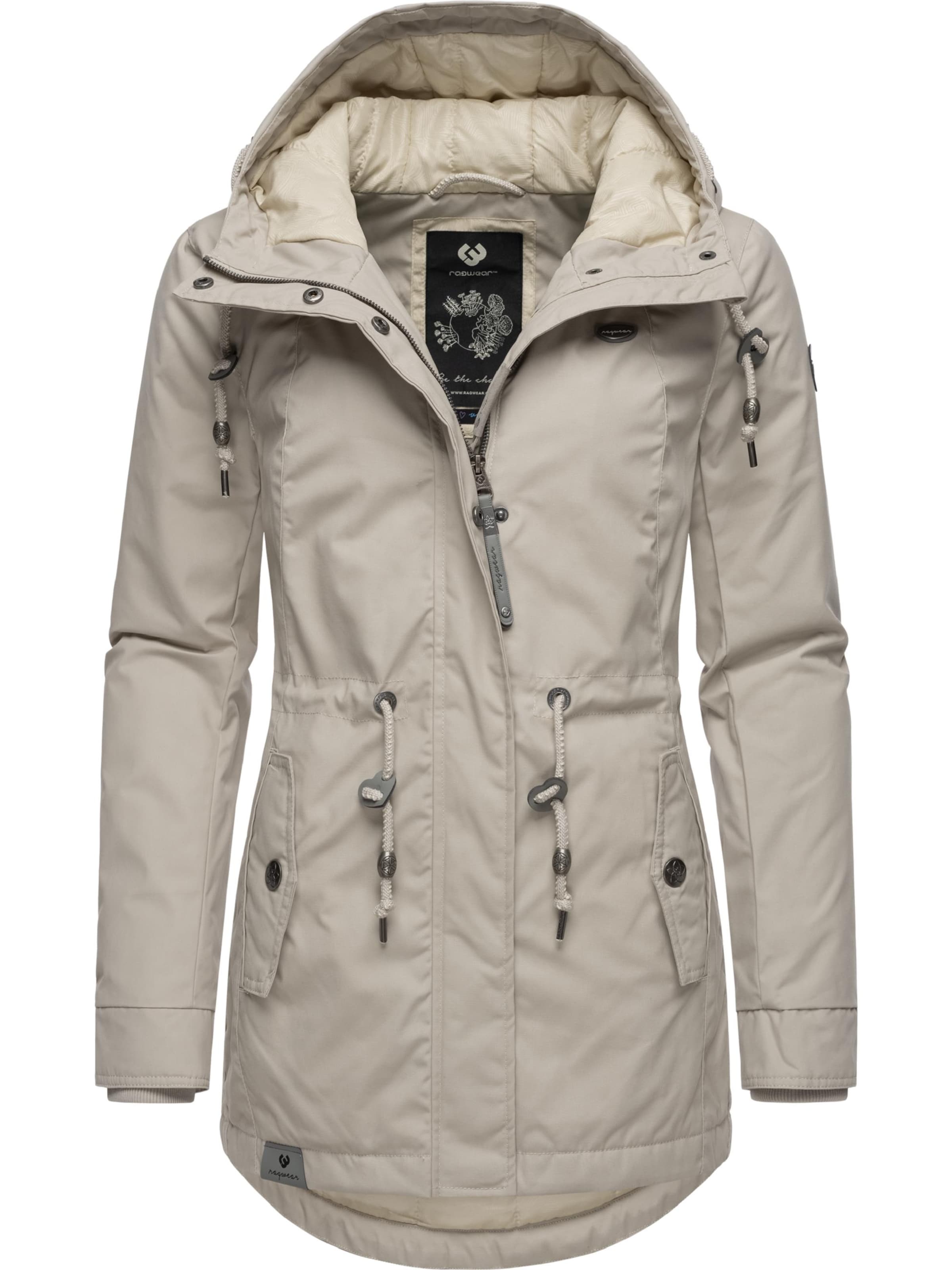 Ragwear - Parka de inverno 'Monadis' em cinzento: frente