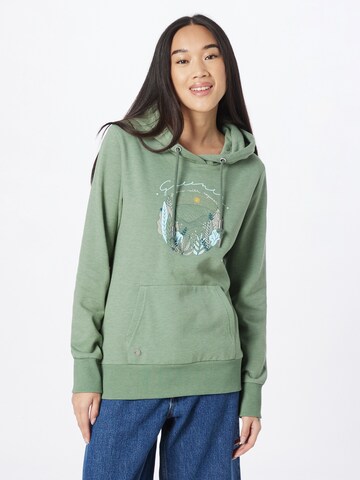 Ragwear Sweatshirt 'BERIT' in Groen: voorkant