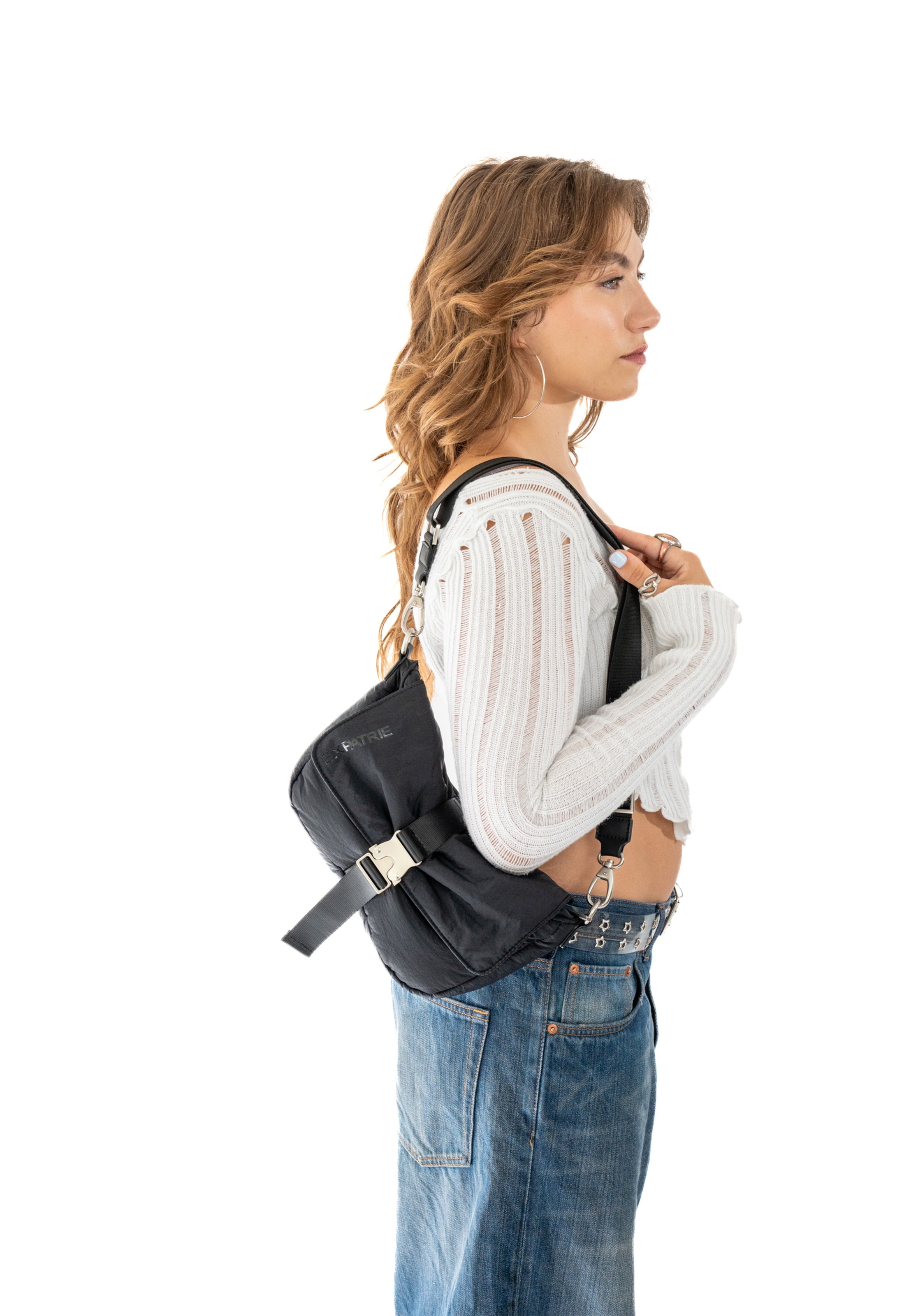 Expatrié Crossbody bag 'Bobby' in Black