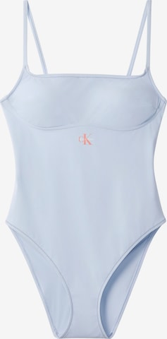 Bustier Maillot de bain Calvin Klein Swimwear en bleu : devant
