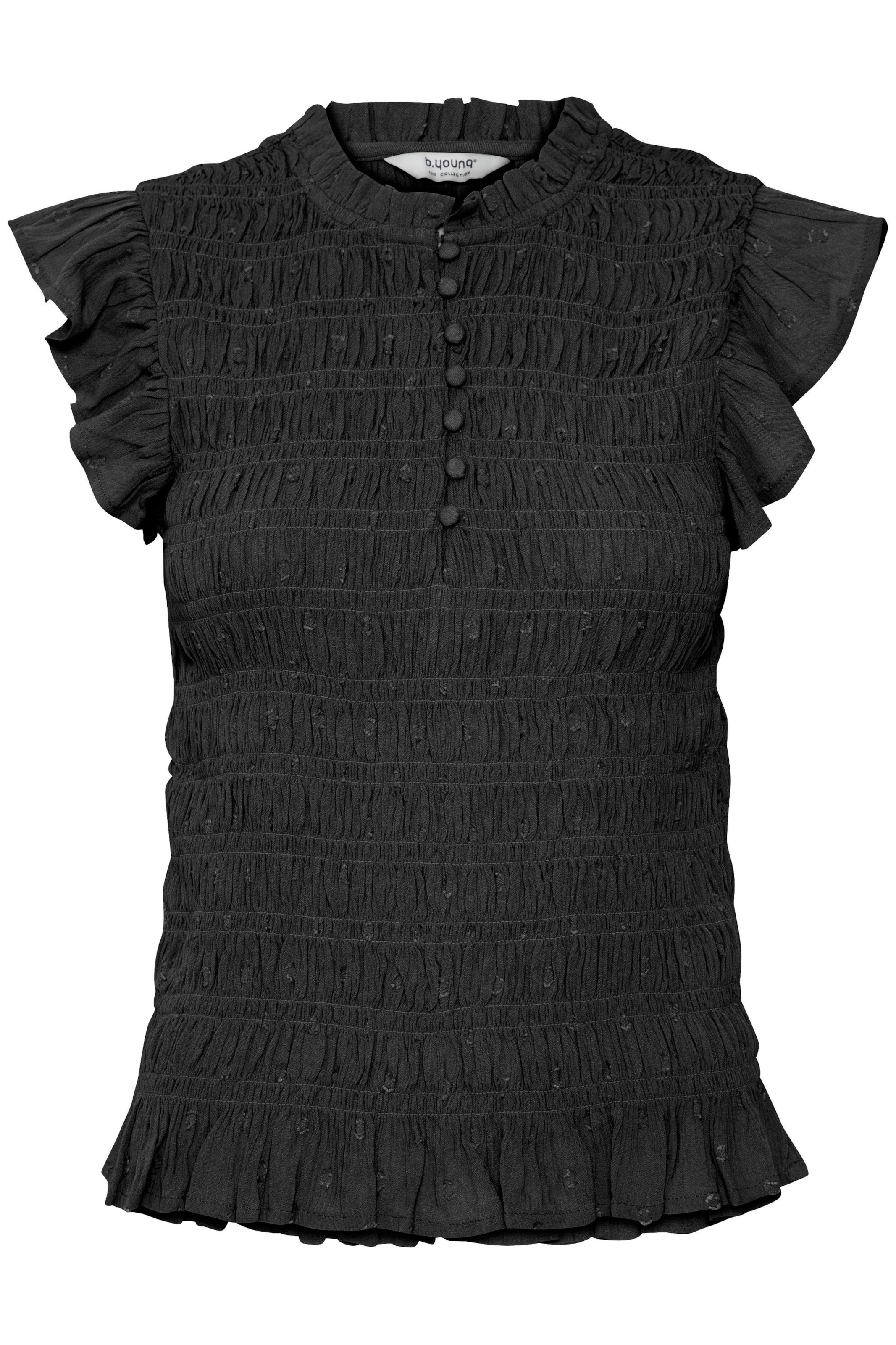 b.young Blouse 'Felice' in Zwart: voorkant