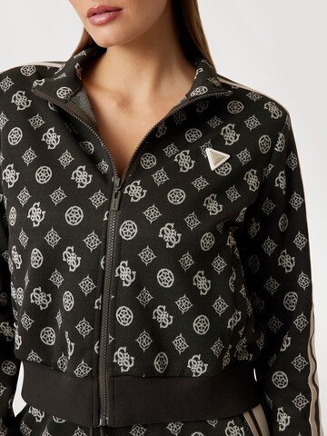 GUESS Sweatjacke in Schwarz