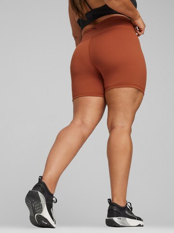 PUMA Skinny Workout Pants in Brown