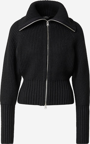 WEEKDAY Gebreid vest 'Jana' in Zwart: voorkant