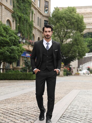YOUTHUP Slim fit Suit 'Drittel' in Black: front