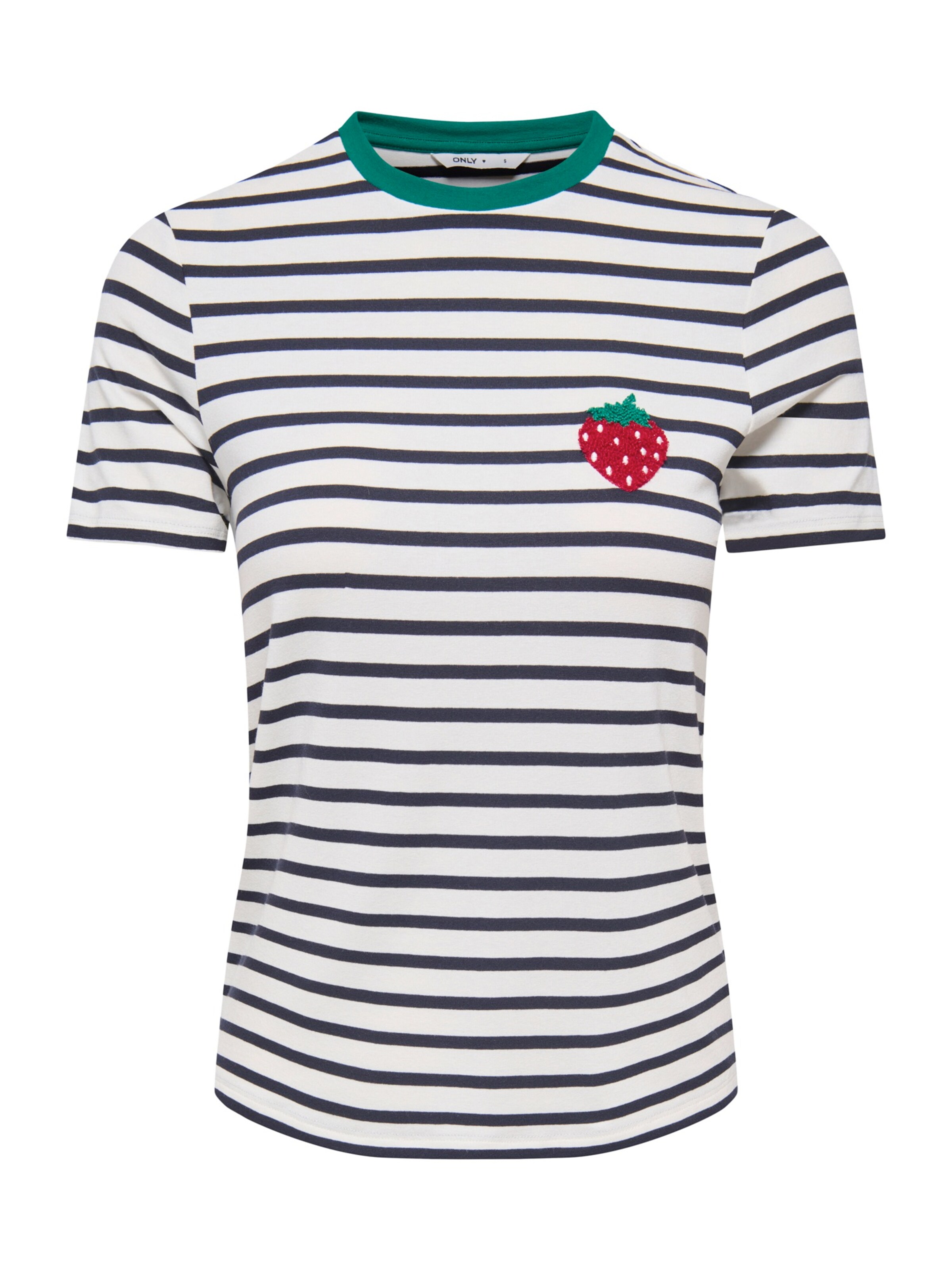 ONLY - Camiseta 'ONLHEART' en blanco: frente