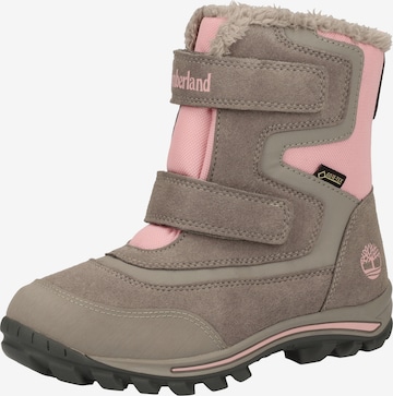 TIMBERLAND Snow boots 'Chillberg 2-Strap GTX' in Grey: front