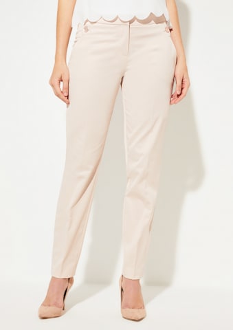 COMMA Regular Pleated Pants in Pink: front