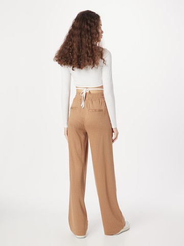 b.young Wide leg Broek 'RIZETTA' in Bruin