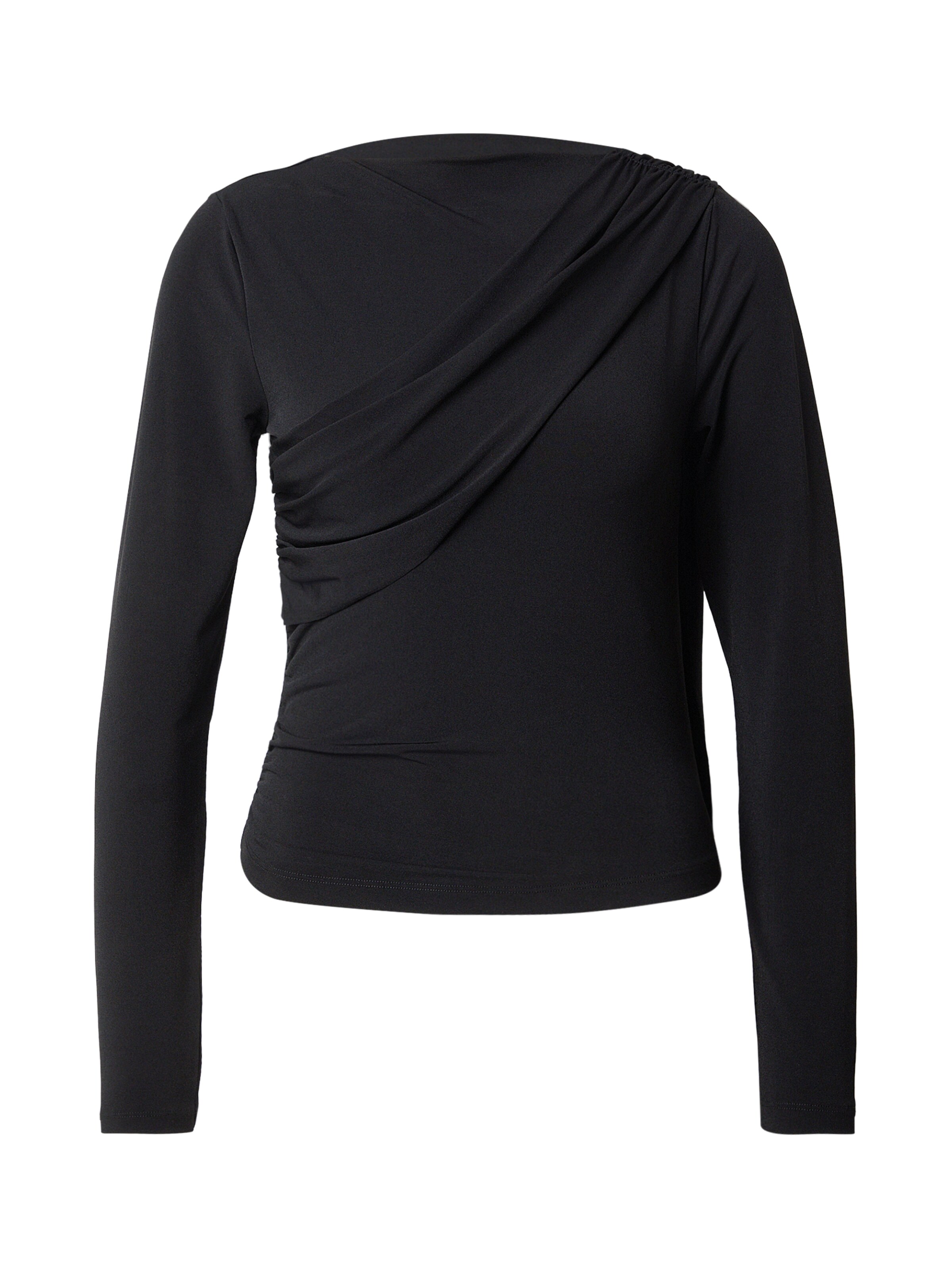 T-shirt 'Reese' ABOUT YOU en noir : devant