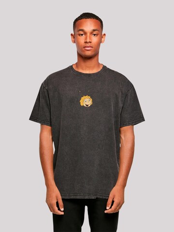 T-Shirt ' Heroes of Childhood' F4NT4STIC en noir : devant
