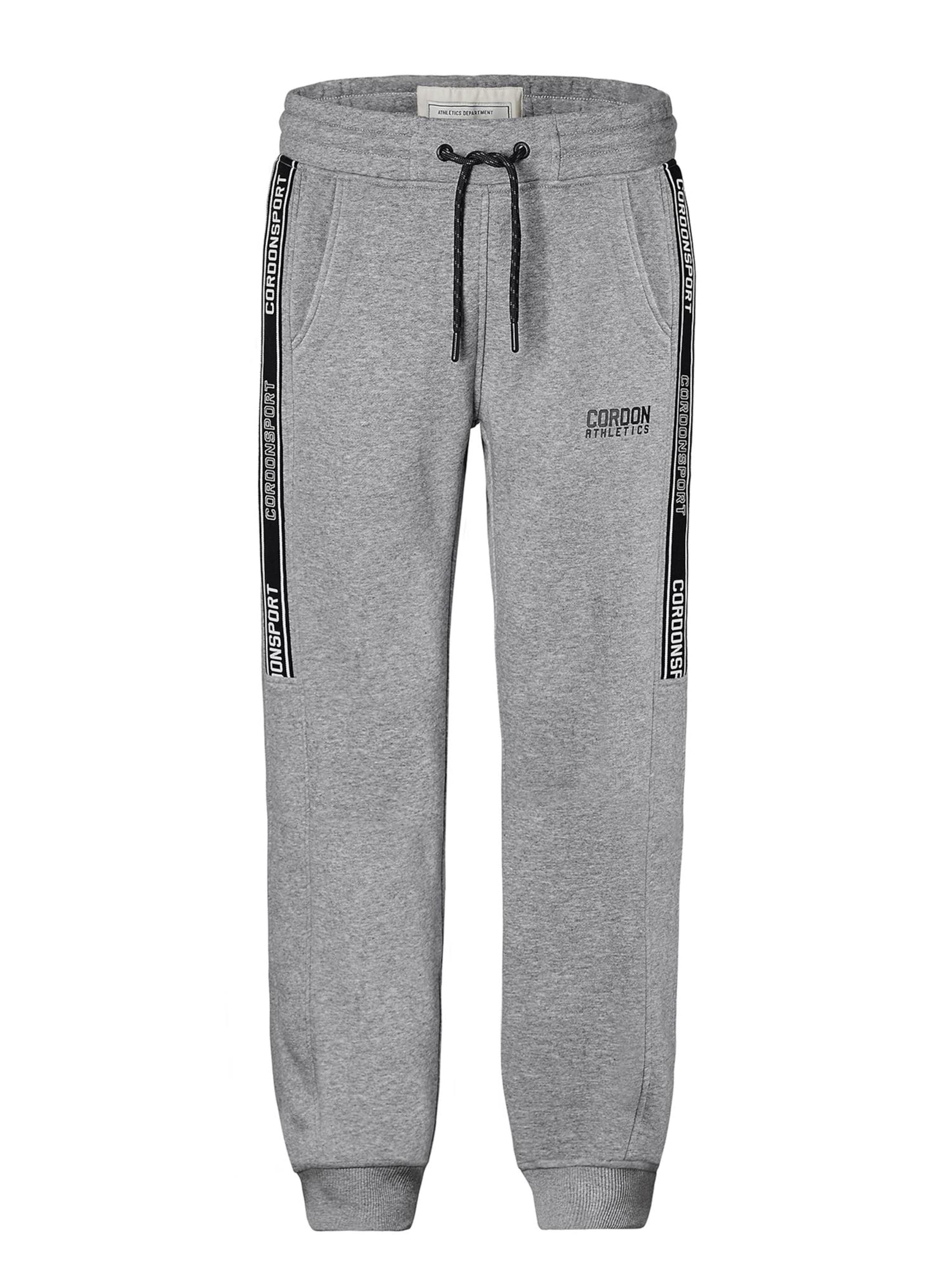 Cordon Sport Regular Workout Pants 'King' in Grey: front