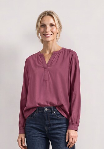 STREET ONE Split Neck Tunika in Pink: Vorderseite