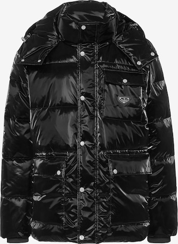 Giacca invernale di Philipp Plein in nero: frontale