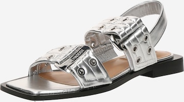 STEVE MADDEN Sandaal 'Saria-E' in Zilver: voorkant